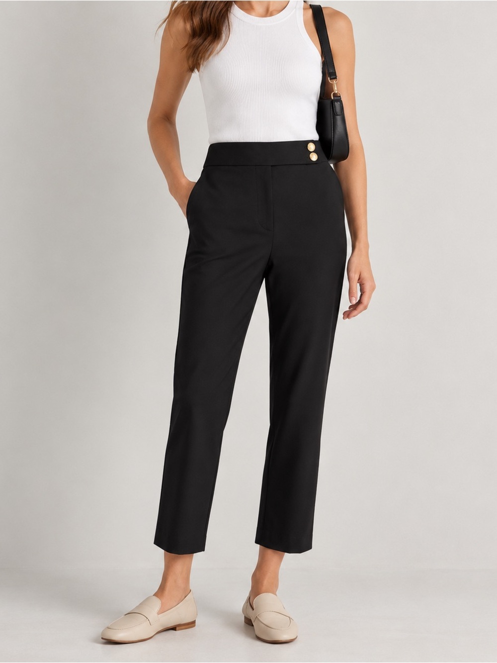 Quince Scuba Slim Ankle Pants Size 8